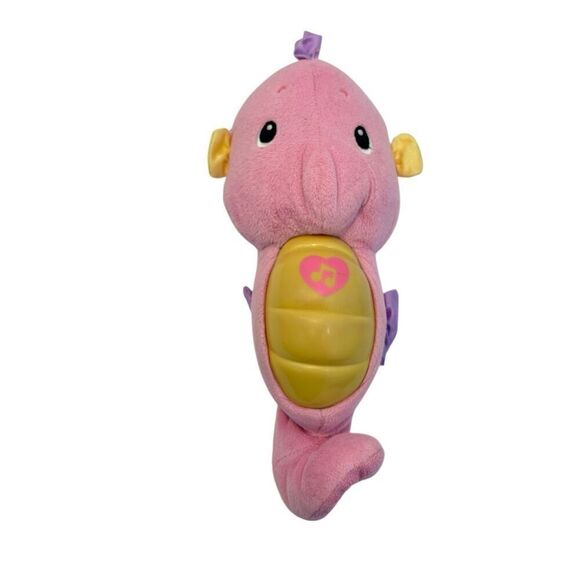 Fisher-Price Soothe & Glow Seahorse, Pink, With Lights & Sounds - Picture 1 of 8